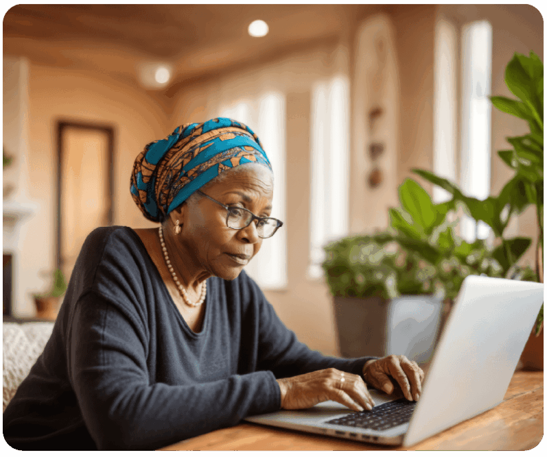 Constituent safely and securely managing property tax payments on the go from a bus stop.